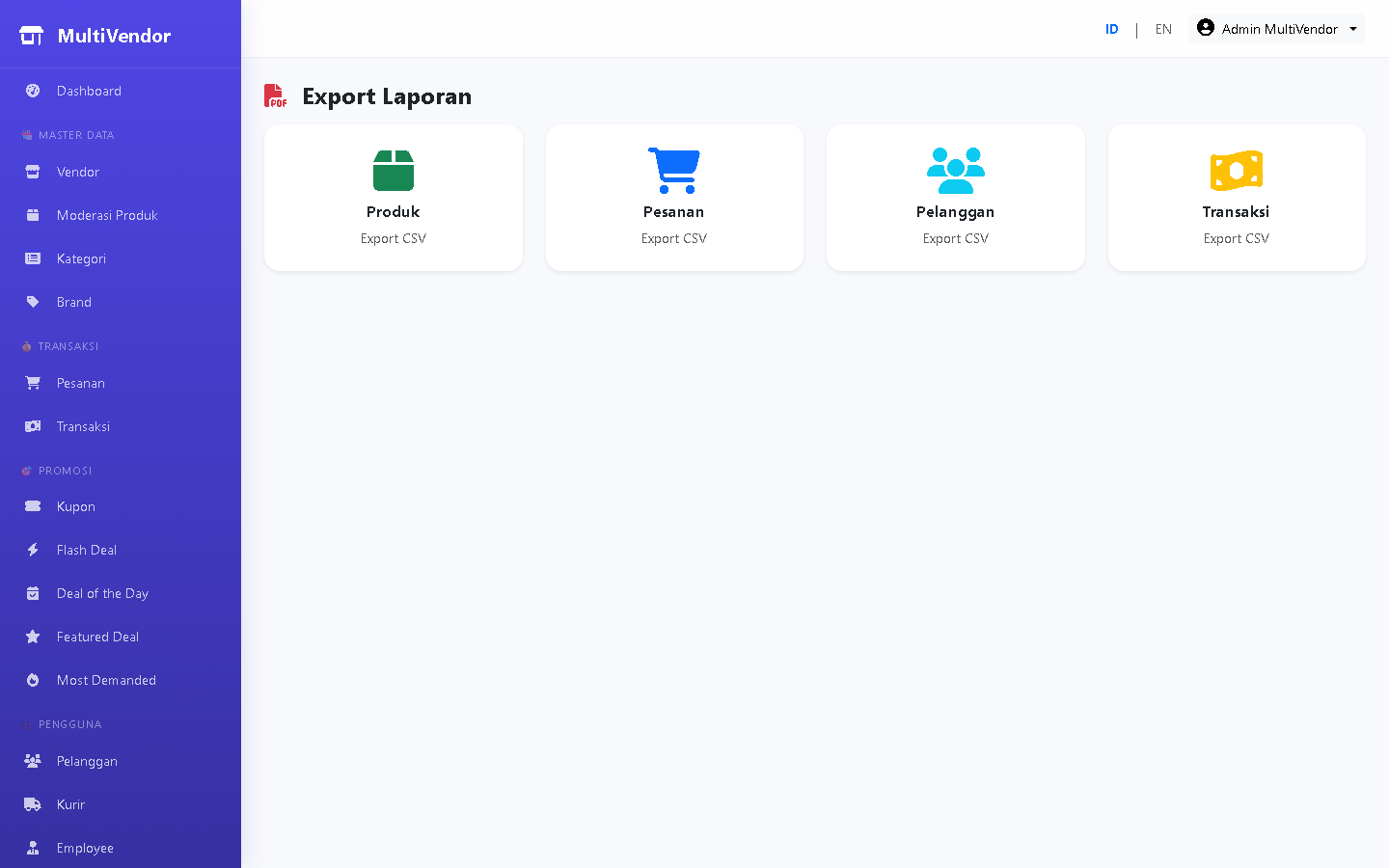 Export CSV